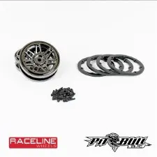 Pit Bull RC Raceline #931 Injector 1.9" Beadlock Wheels  (Gunmetal/Black) (2)