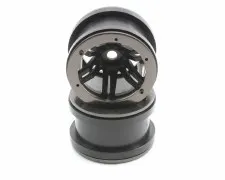 Axial 2.2 Rockstar Beadlock Wheels - Black (2)