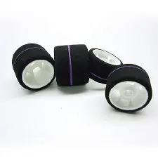 CRC "WGT Stripe" 1/12 Spec Front Tires (Purple)