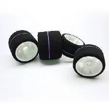 CRC "WGT Stripe" 1/12 Spec Rear Tires (Purple)