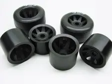 CRC GTR Wheels for Rubber Tires (Black) (4)
