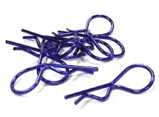 Anodized Body Clips, Blue (8)