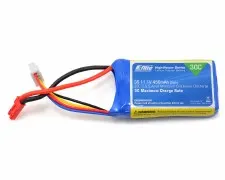 Eflite 11.1V 450mah 3S 30C Lipo Battery with JST Connector