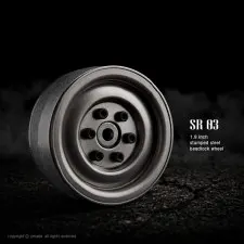 Gmade SR03 Rock Crawler Beadlock Uncoated Steel Wheels (2)