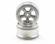 HPI 31mm Vintage 5-Spoke Matte Chrome Wheels (2)