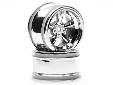 HPI 31mm Vintage 5-Spoke Chrome Wheels (2)