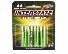 Interstate AA Alkaline Batteries (4)