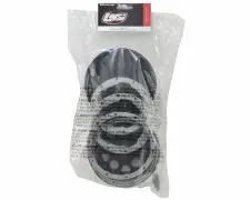 Wheel, Black; Beadlock, Silver
