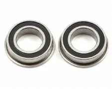 Losi Flanged 8x14x4mm Rubber Sealed Ball Bearings (2)