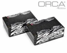 ORCA 7.4V 6000mah 2S 90C "Saddle Pack" Lipo Battery
