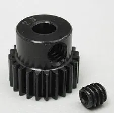 Robinson Racing 64 Pitch Aluminum Silencer Pinion Gear, 23 Tooth