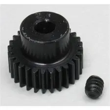 Robinson Racing 64 Pitch Aluminum Silencer Pinion Gear, 28 Tooth