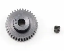 Robinson Racing 64 Pitch Aluminum Silencer Pinion Gear, 37 Tooth