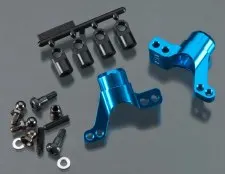 Tamiya M05/M06 1 Degree Rear Aluminum Rear Hub Carriers (Blue)