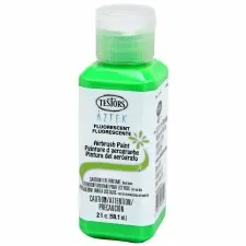 Testors Aztek Airbrush Paint - Flourescent Green Acrylic, 2 fl oz