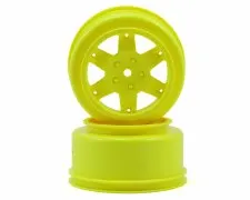 TLR 12mm Hex Short Course Wheels, Yellow (22SCT / SCTE) ((2)