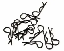 Body clips, black (12) (standa