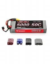 Venom 7.4V 5000mah 2S 50C Lipo Battery with Universal Connector
