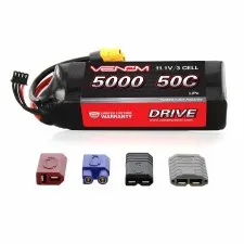 Venom 11.1V 5000mah 3S 50C Lipo Battery with Universal Connector