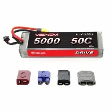 Venom 11.1V 5000mah 3S 50C "Hard Case" Lipo Battery with Universal Connector