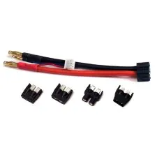 Venom Bullet Plugs to Universal Battery Plug System for 2S Lipo Battery (4mm)